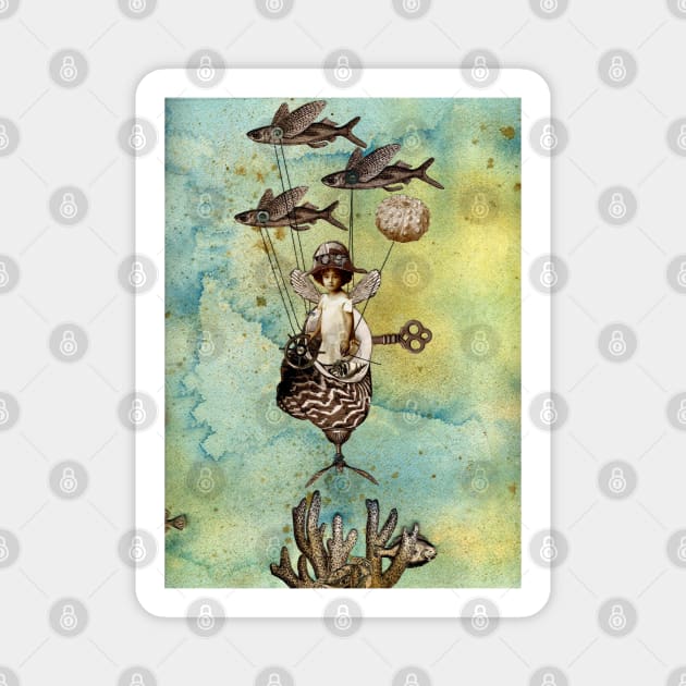 Flotilla - Amelie and Flying Fish Sticker by WinonaCookie